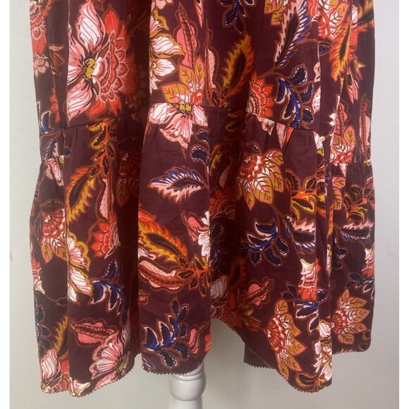 Old Navy Tiered Swing Dress XL Prairiecore Flutter Sleeve Cottagecore Boho Midi - Picture 3 of 15